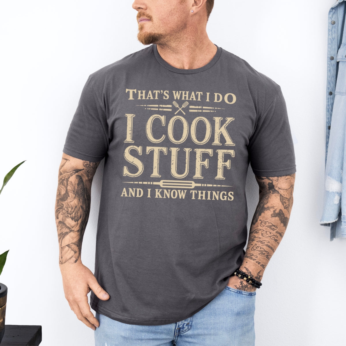 I Cook and I Know Things Funny Chef T-Shirt