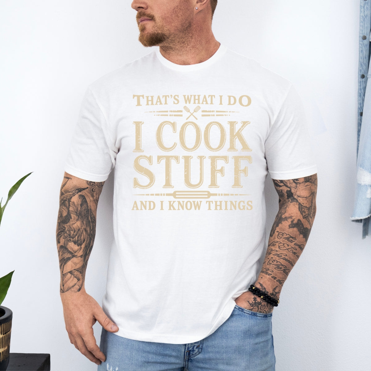 I Cook and I Know Things Funny Chef T-Shirt