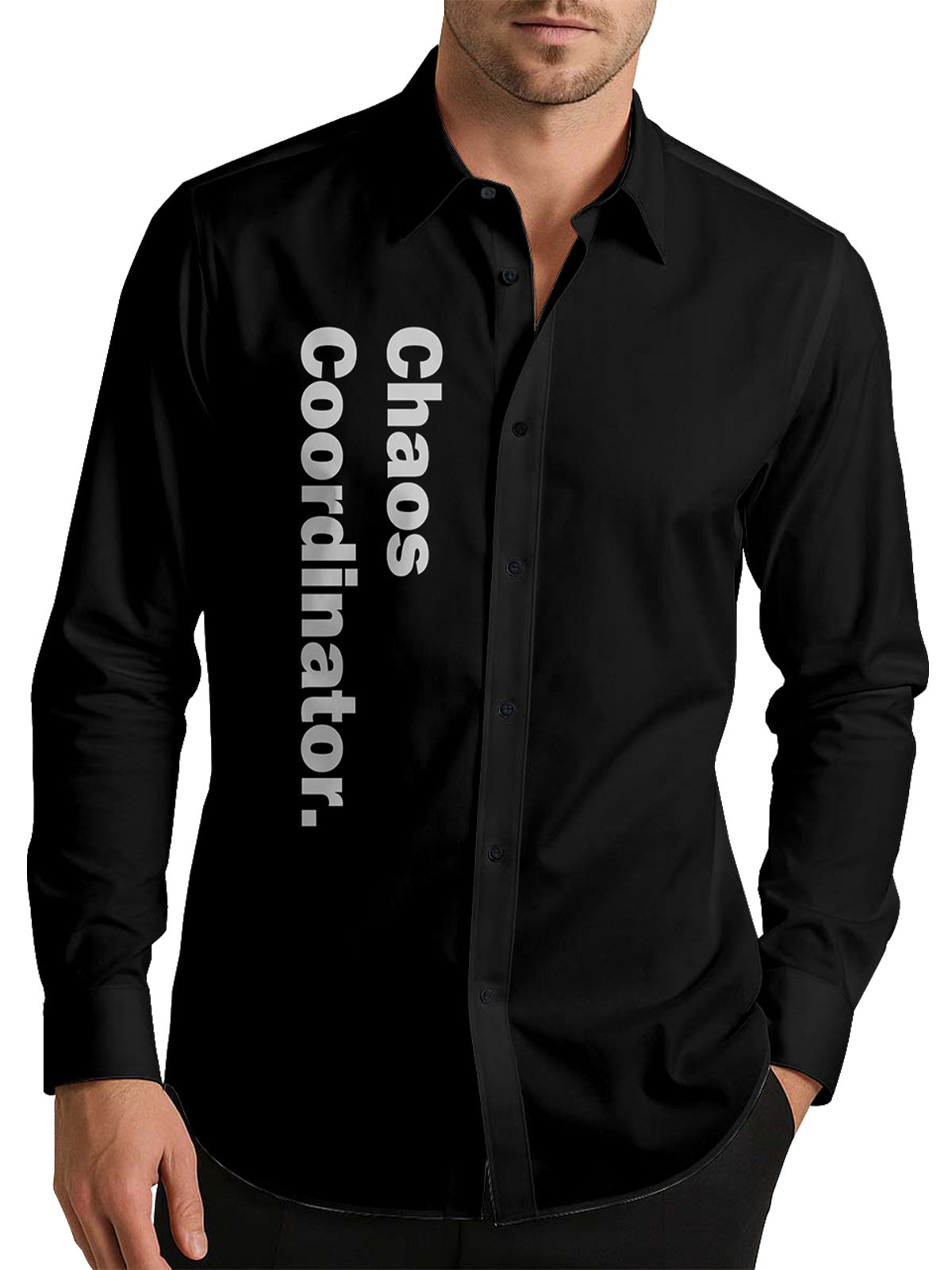 Chao Coordinator Men's Shirt Long Sleeve Button Up Shirt
