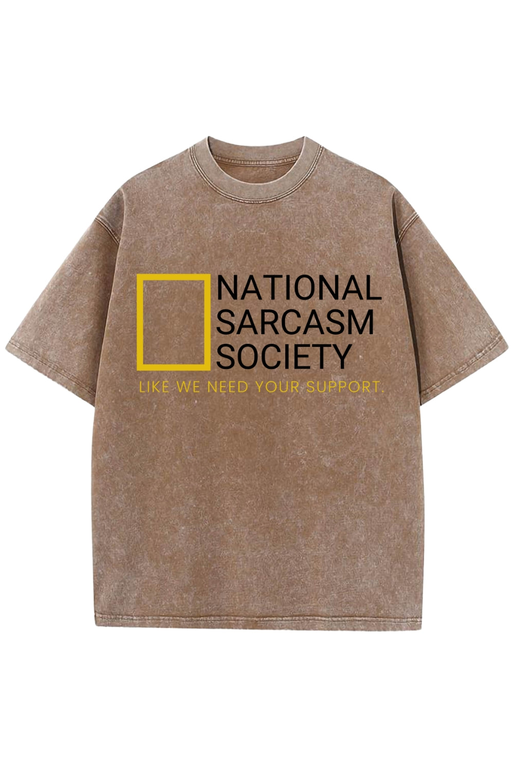 National Sarcasm Society Nerd Washed T-Shirt