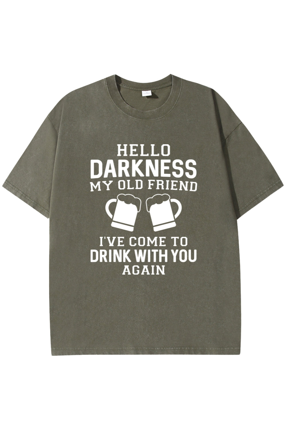Hello Darkness My Old Friend Washed T-Shirt