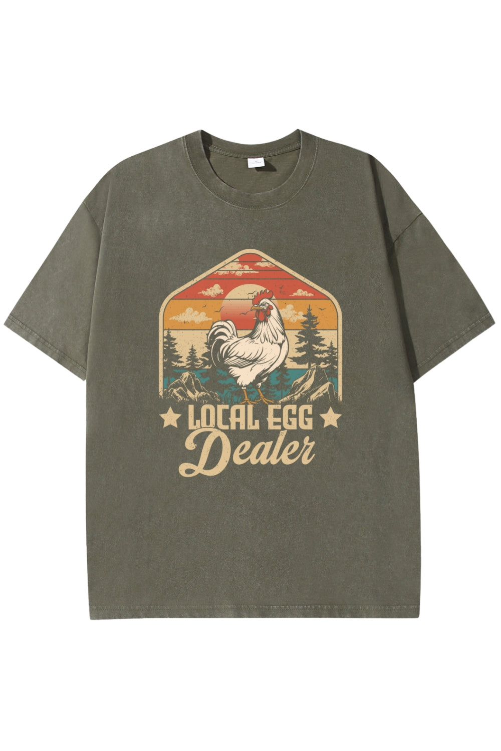 Funny Local Egg Dealer Washed T-Shirt